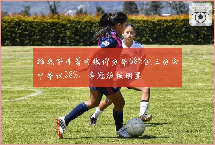 雄鹿字母哥内线得分率68%但三分命中率仅28%，争冠短板明显